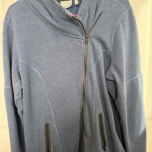 Women’s Athleta Blue Asymmetric Zip Pullover size XL